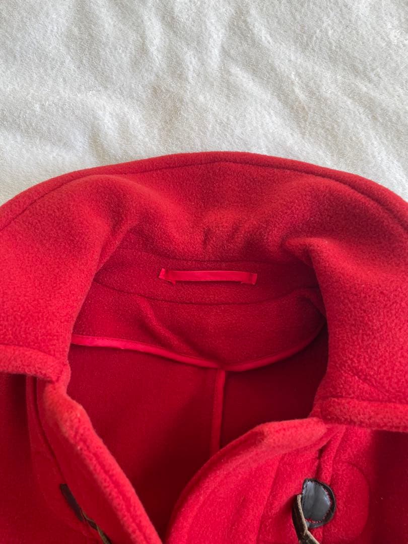 Burberry's 赤 フード付きダッフルコート　ビンテージ
