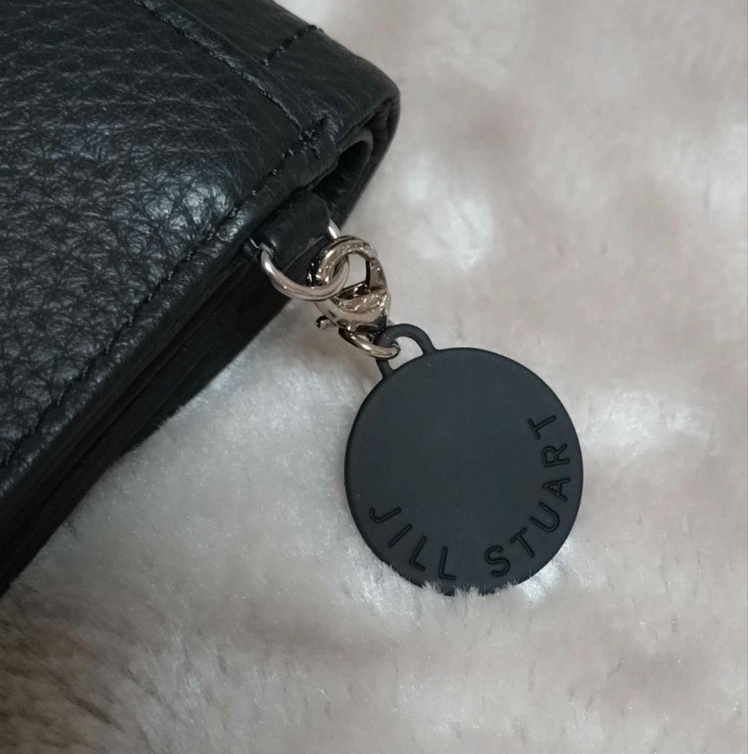 美品♪ JILL STUART ルナティ 折り財布 本革 ミニウォレット 黒