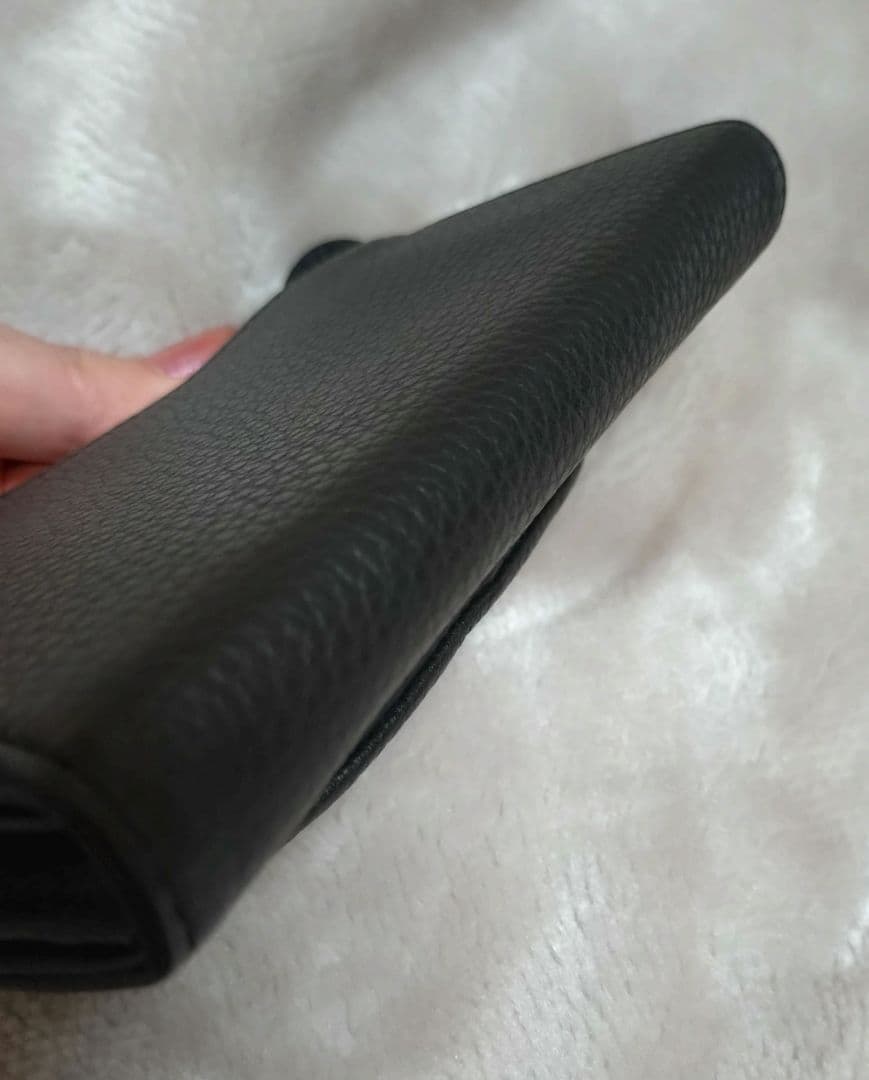 美品♪ JILL STUART ルナティ 折り財布 本革 ミニウォレット 黒