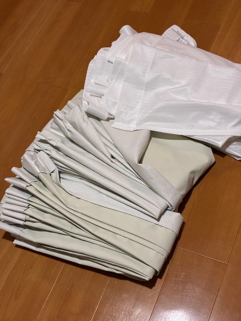 ニトリ　カーテン(150×220×2)・レース(150×218×2) セット