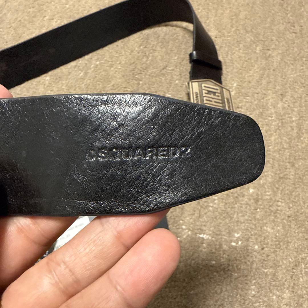 必見‼️70%off 2024ss Dsquared2 ロゴプレートバックルベルト
