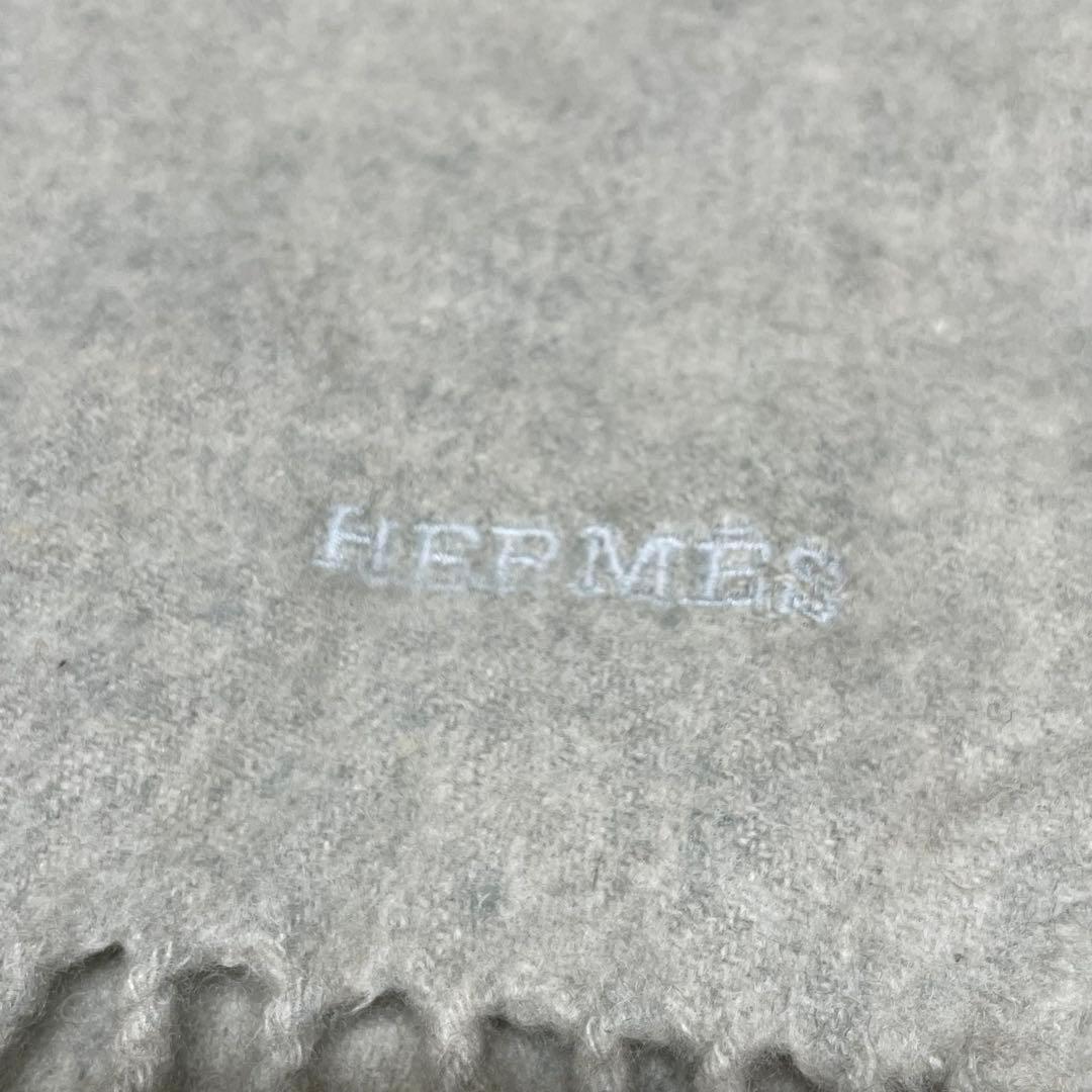 a*i様 HERMES 100%カシミヤ マフラー ライトグリーン