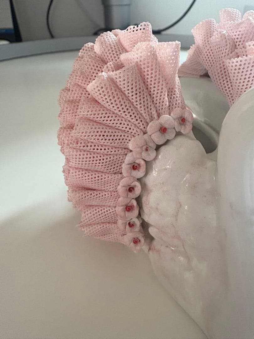 Irish Dresden アイリッシュドレスデン スワンレース陶器人形