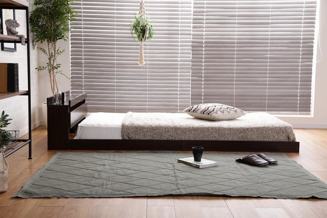 【新品・送料無料】【シングル】Coroa フロアベッド（マットレス付き）