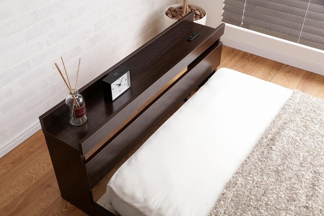 【新品・送料無料】【シングル】Coroa フロアベッド（マットレス付き）