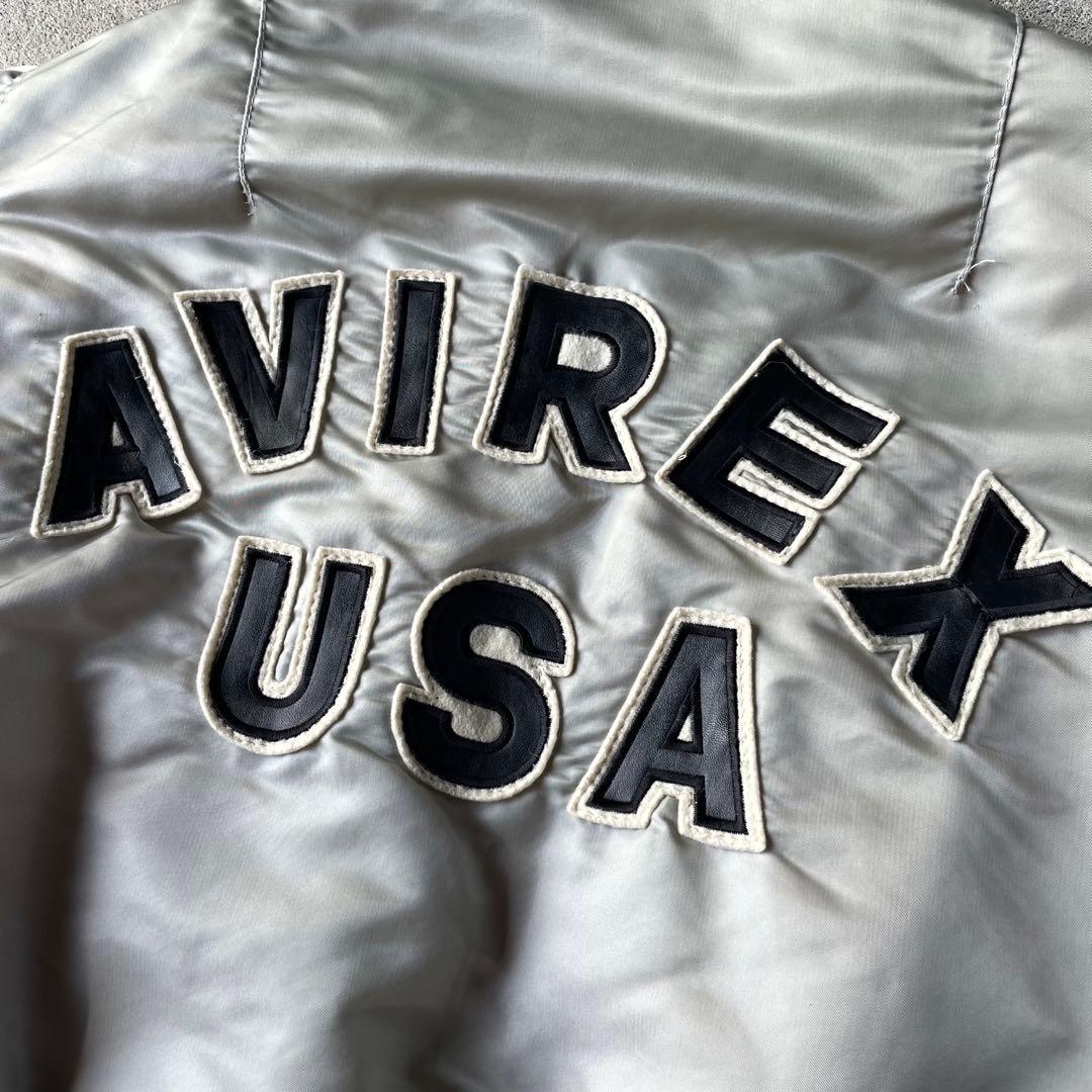 90s USA製 AVIREX MA-1 コマーシャルロゴ フライトジャケット
