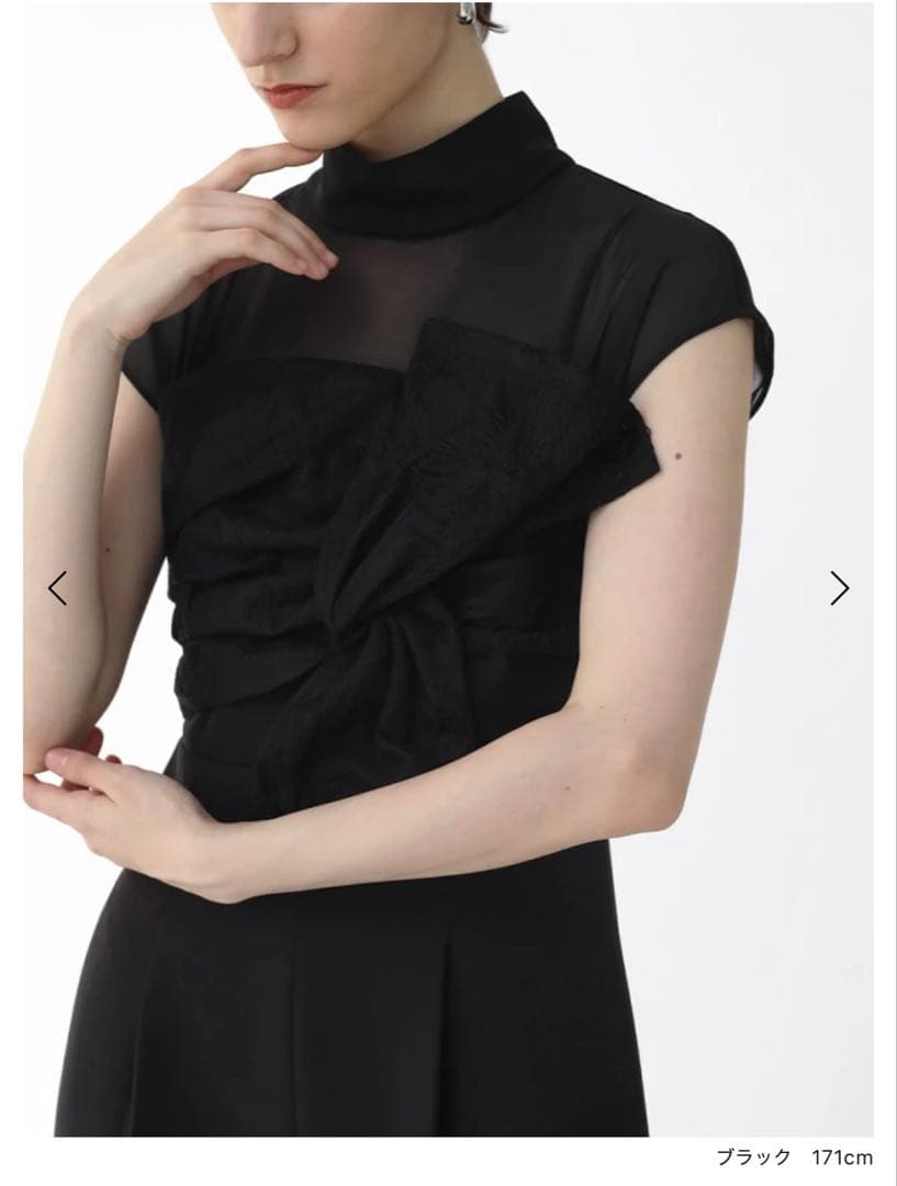 【今期新品未使用】ヤマダヤ　レースビスチェオールインワン　Aga Black