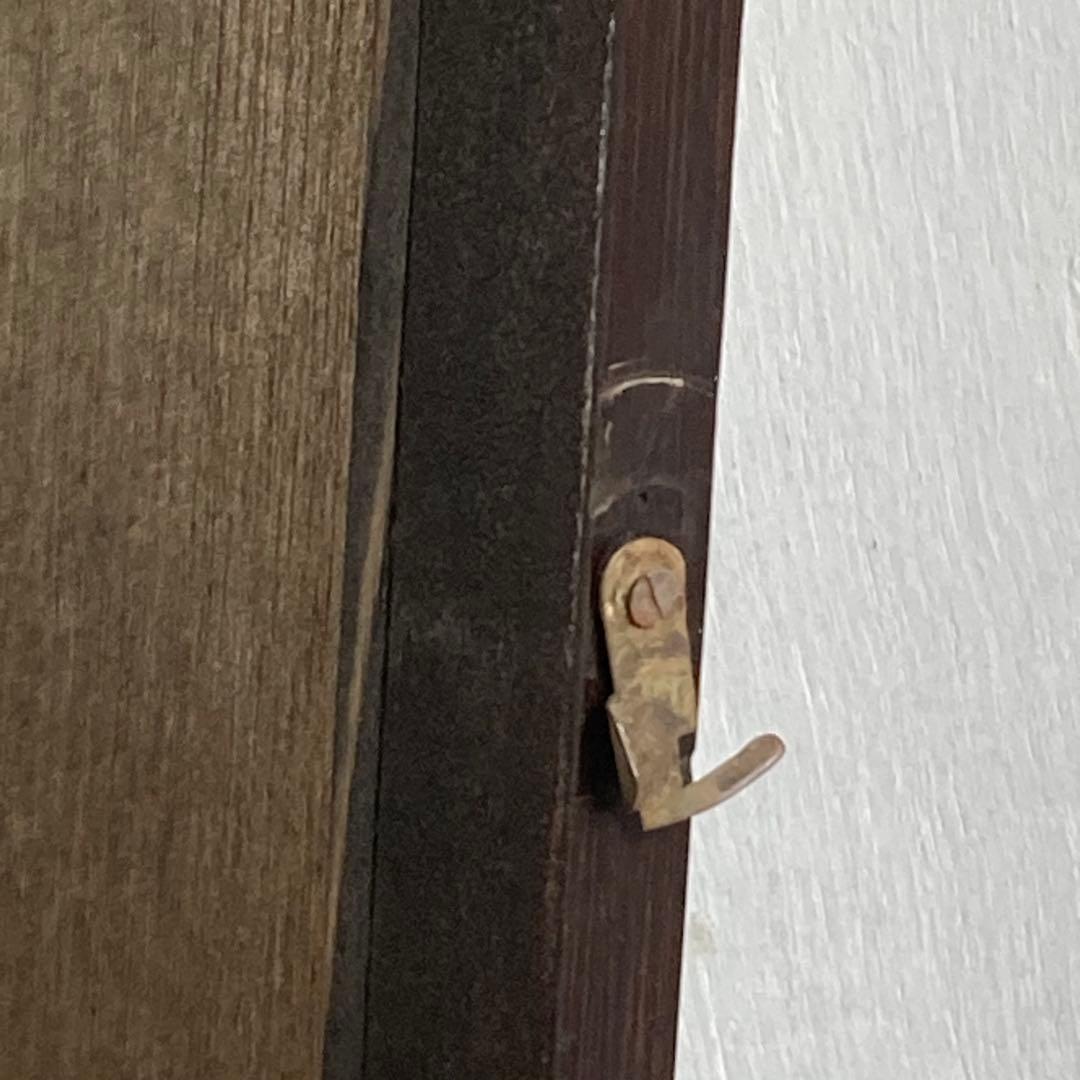 古い3段 飾り棚 ミラーキャビネット ドレッサー ウォールミラー