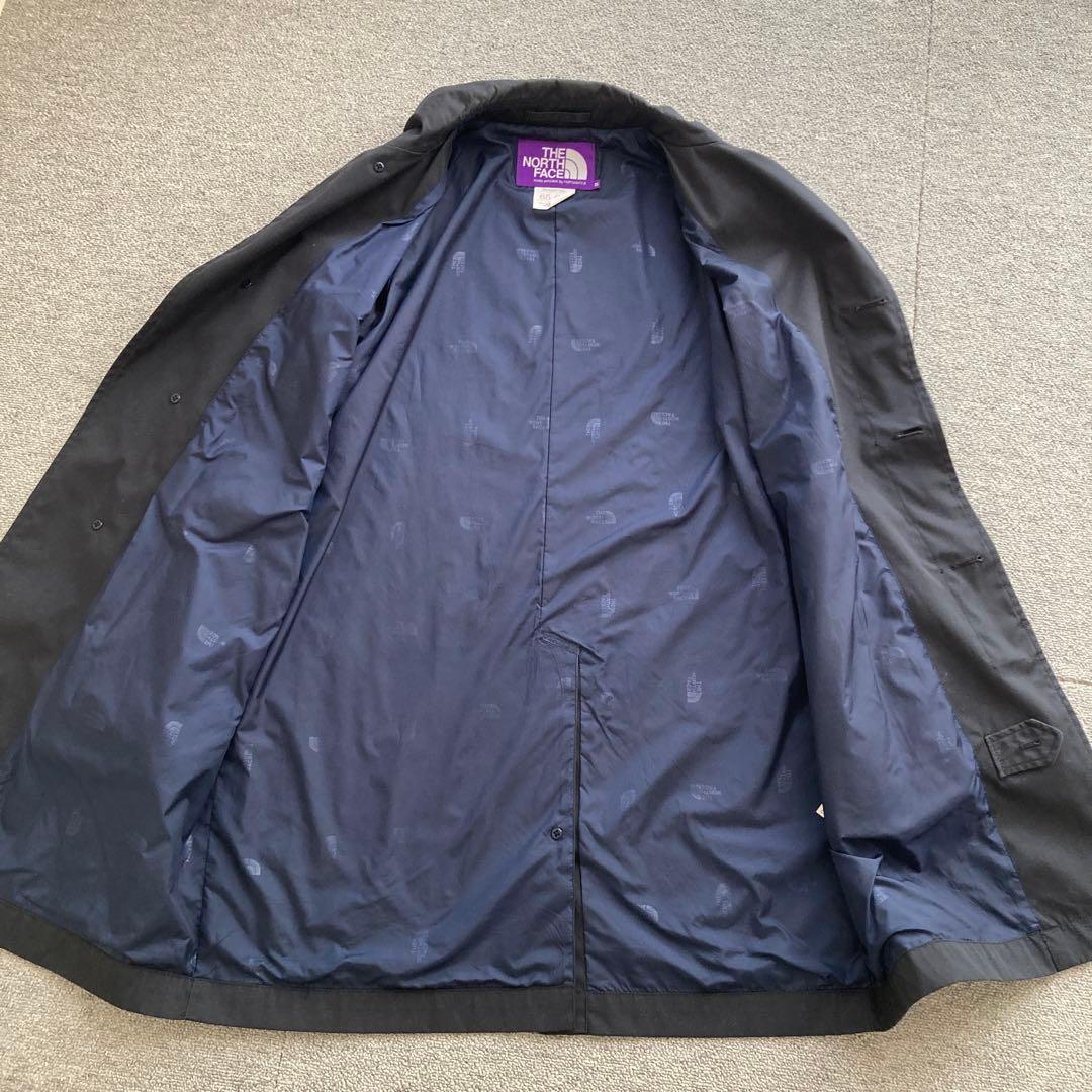【ほぼ新品】Mサイズ ステンカラーコート パープル ナナミカ ノースフェイス