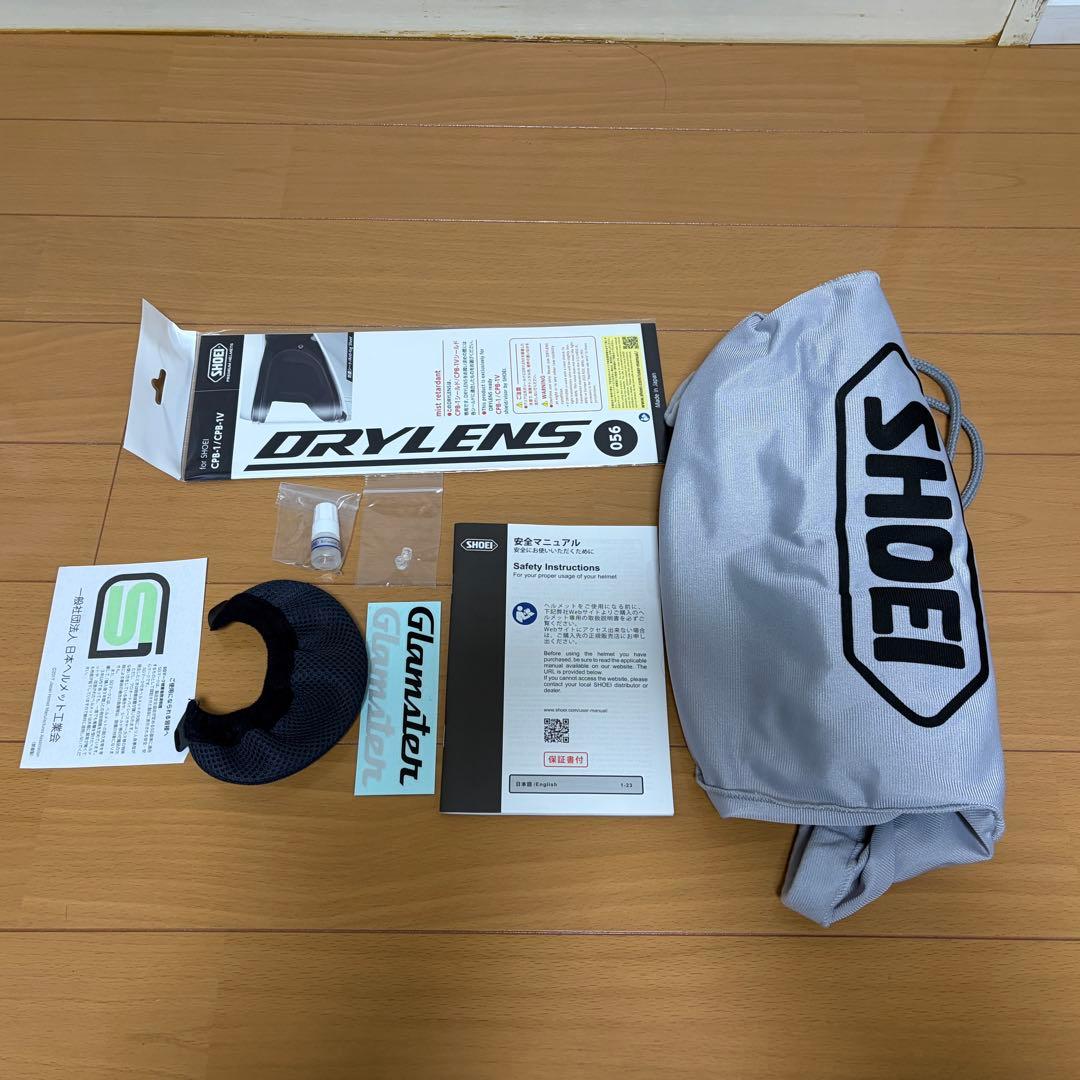 SHOEI Glamster グラムスター　オフホワイト　Lサイズ　25年製