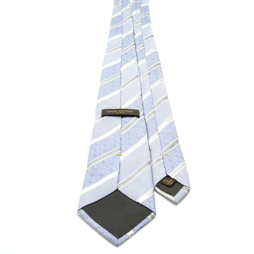 ✨新品未使用品✨　LOUIS VUITTON ネクタイ　モノグラム　ストライプ