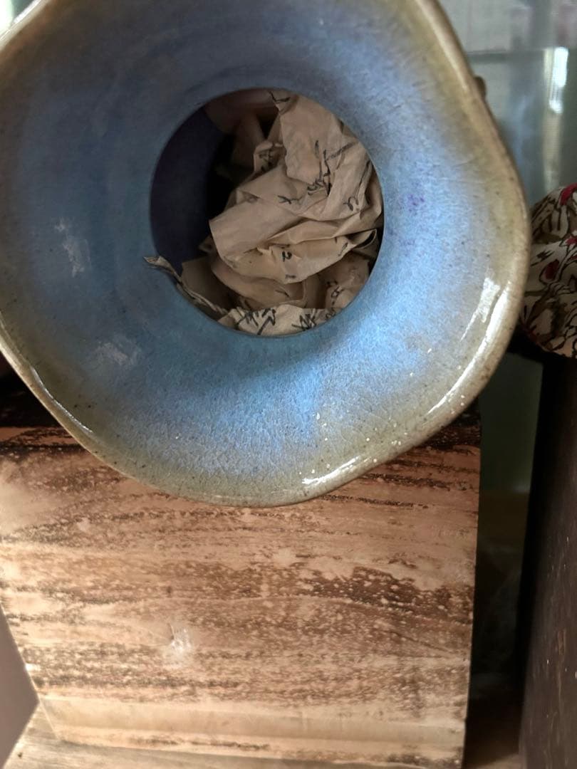 中国古美術　鈞窯出戟尊 【奉華】在銘中国北宋時代