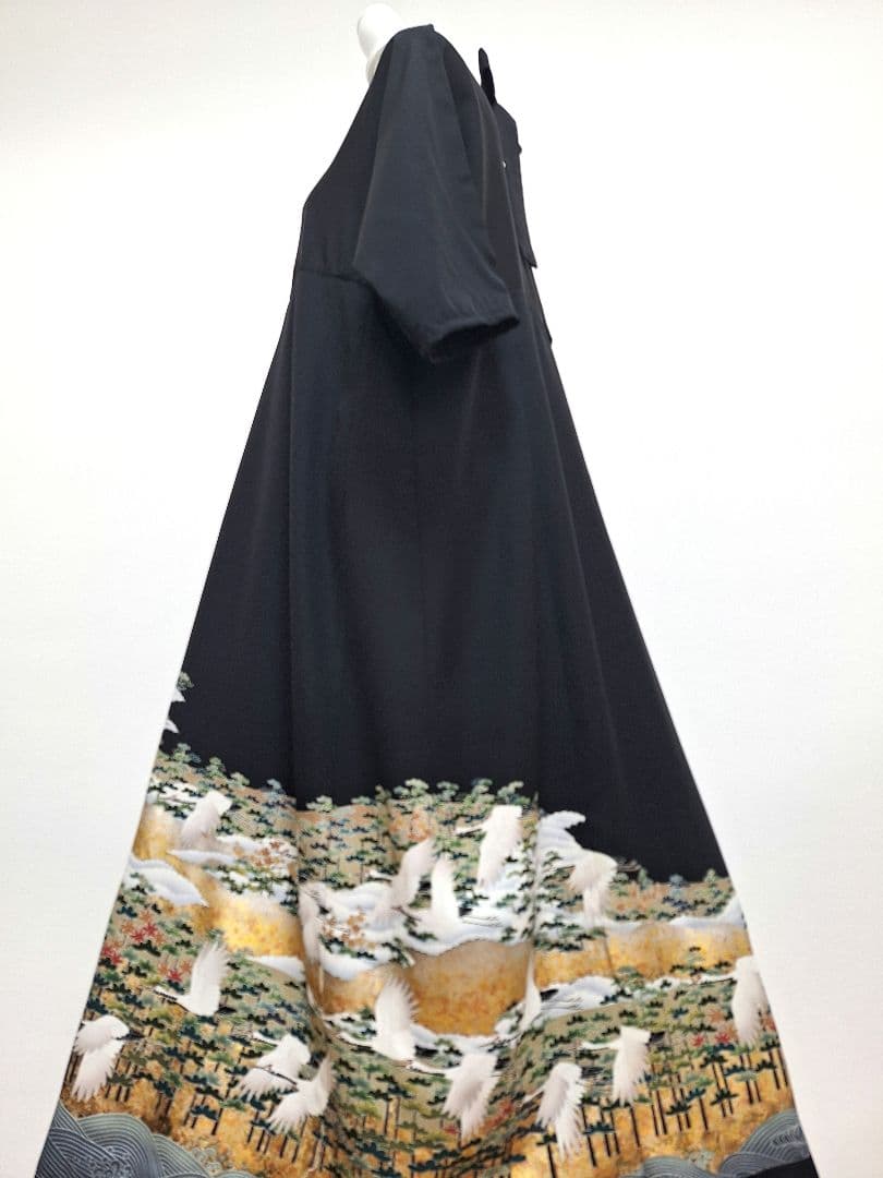 着物リメイクワンピース3660