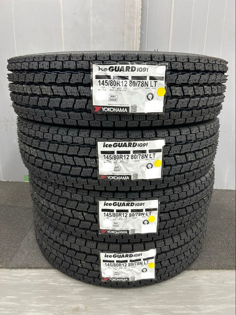 全国送料込★新品ヨコハマスタッドレス★145/80R12★軽トラ、軽バン★