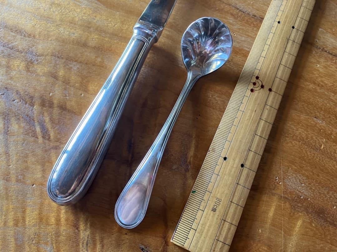 ノリタケ＜カウンティス＞3.8μ銀カラトリー計11＋2本＝計13本