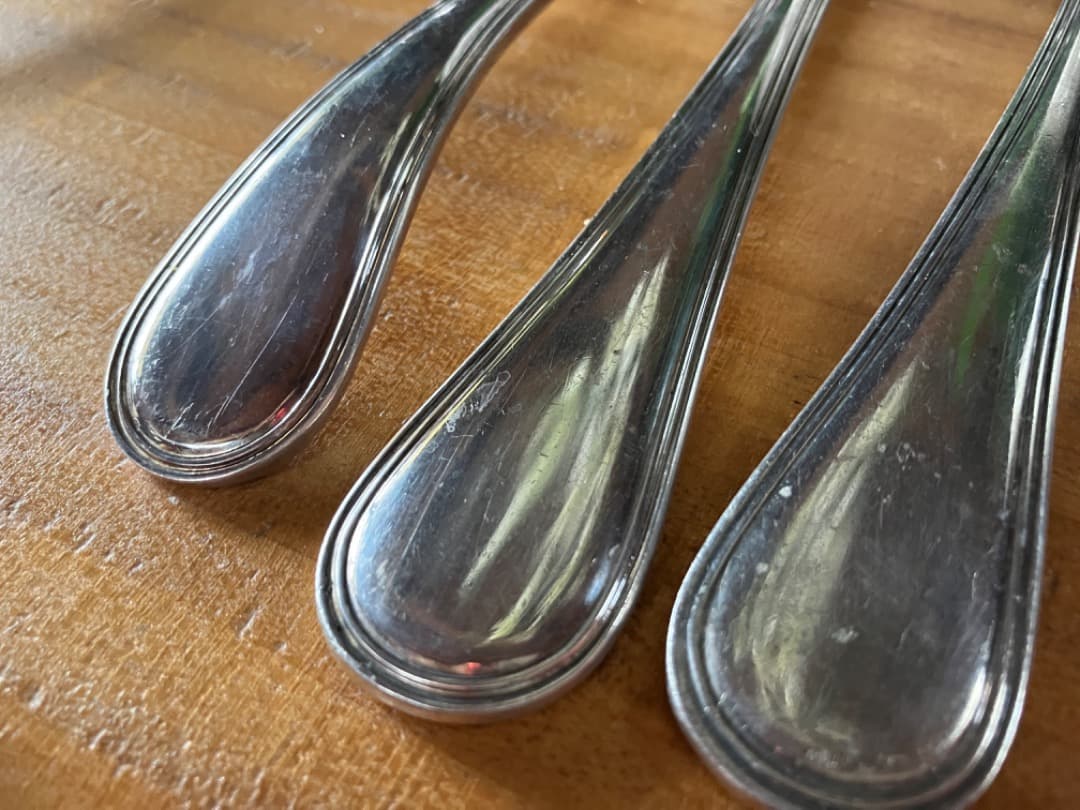 ノリタケ＜カウンティス＞3.8μ銀カラトリー計11＋2本＝計13本