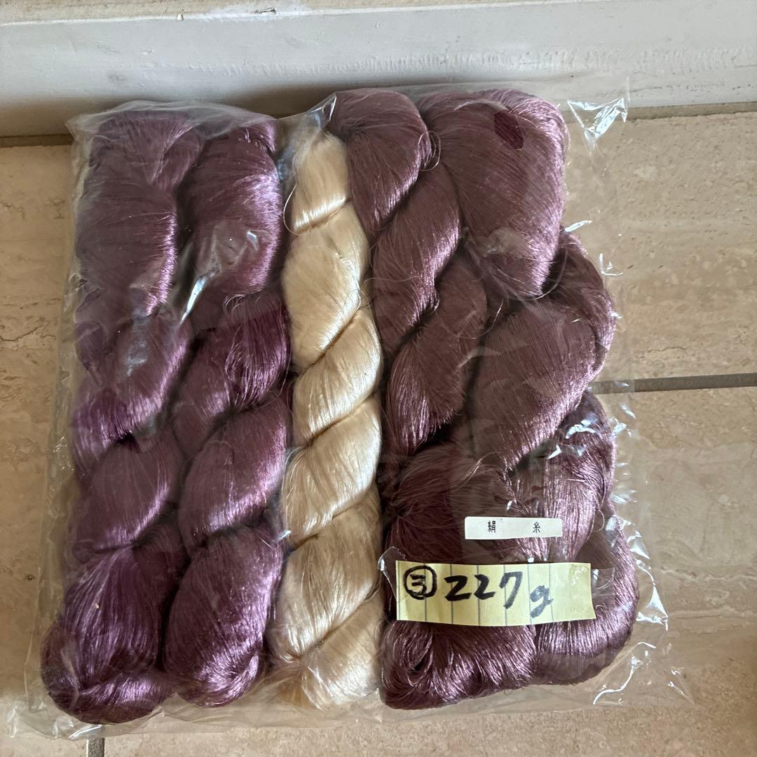 織物用絹糸です