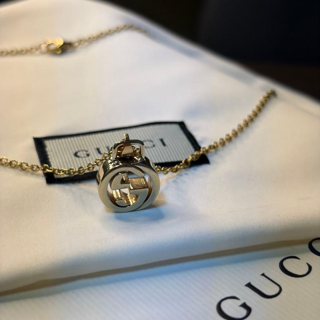 【美品】GUCCI グッチ チャーム&ネックレス ゴールド