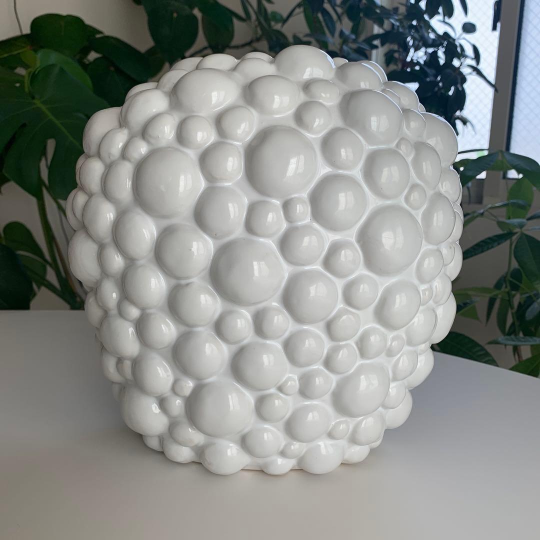 花瓶 ホワイトバブルデザイン 花器 インテリア