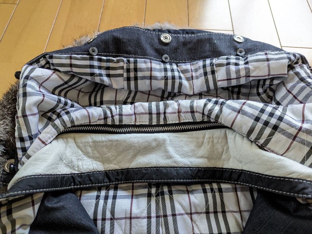 【美品】バーバリーブラックレーベル　ホワイト羊革レザージャケット M