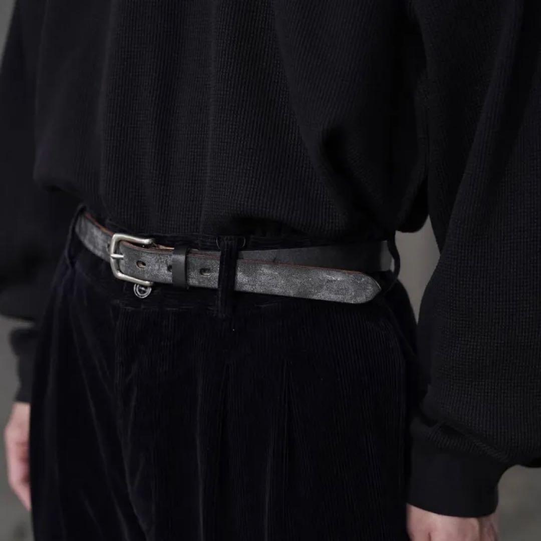 INTERIM インテリム　オークバークレザーベルト　25mm