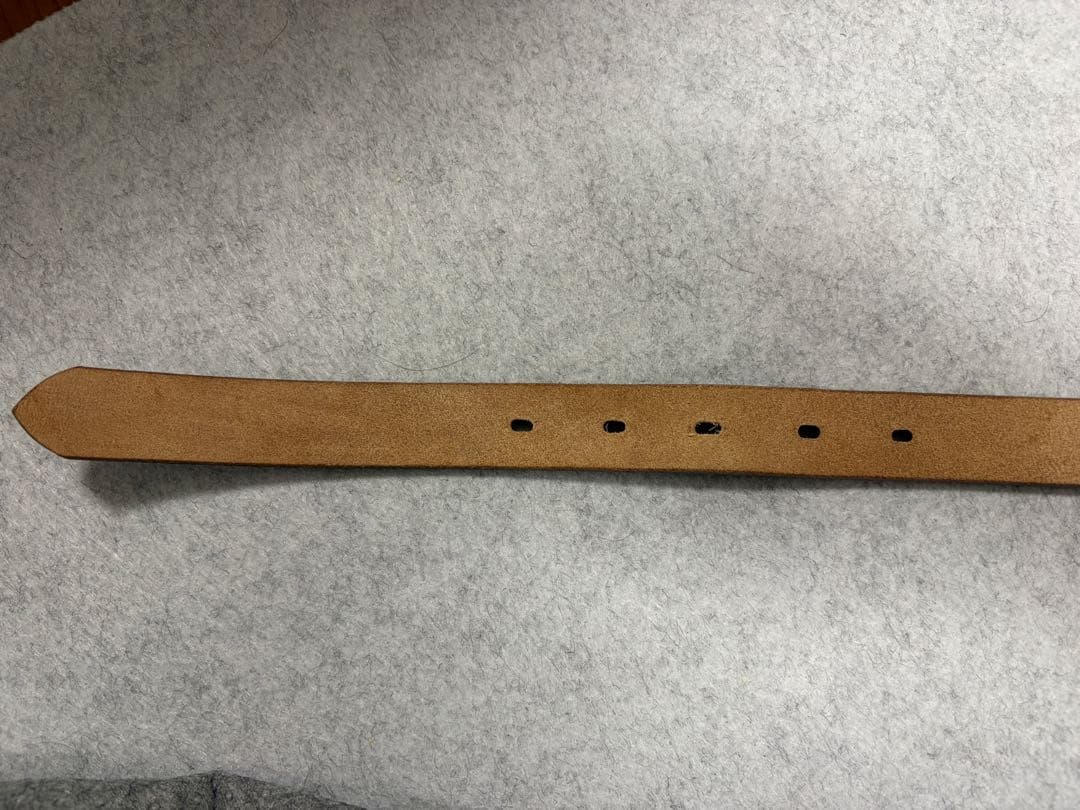 INTERIM インテリム　オークバークレザーベルト　25mm