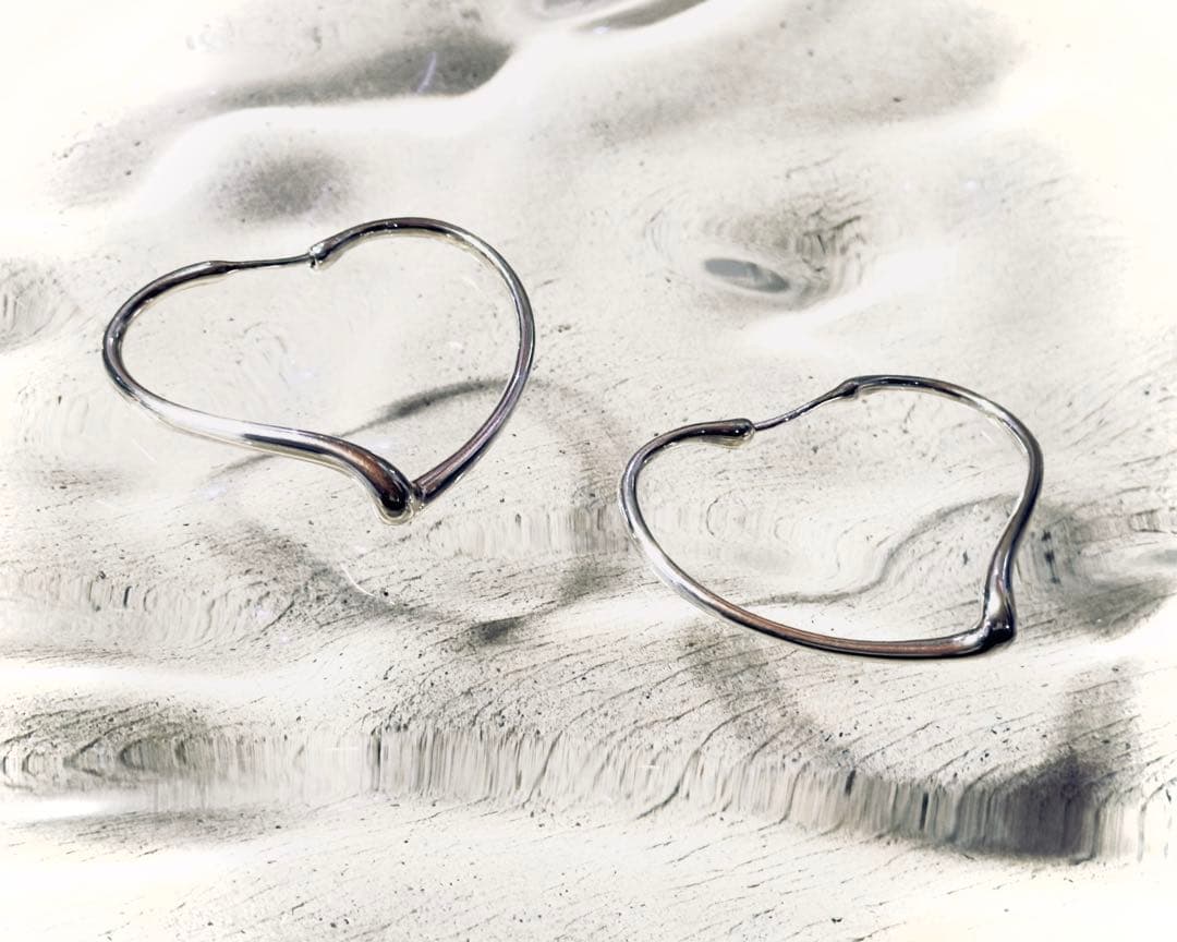 TIFFANY＆Co. ティファニー オープンハート フープ ピアス Ag925