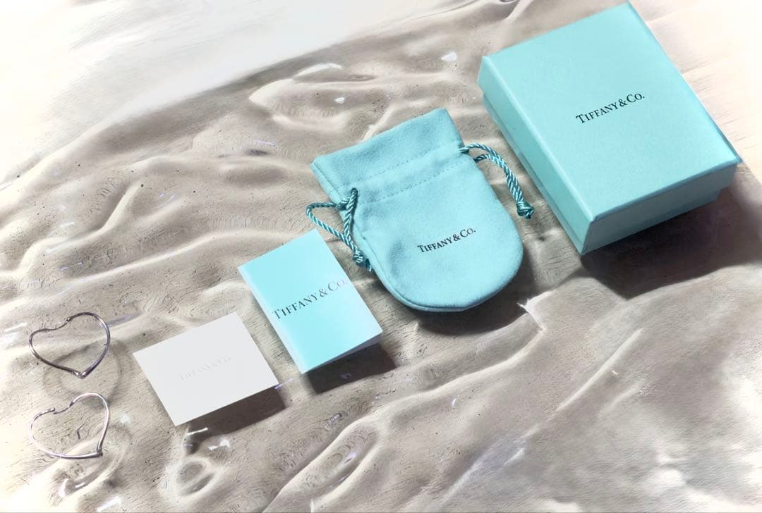 TIFFANY＆Co. ティファニー オープンハート フープ ピアス Ag925
