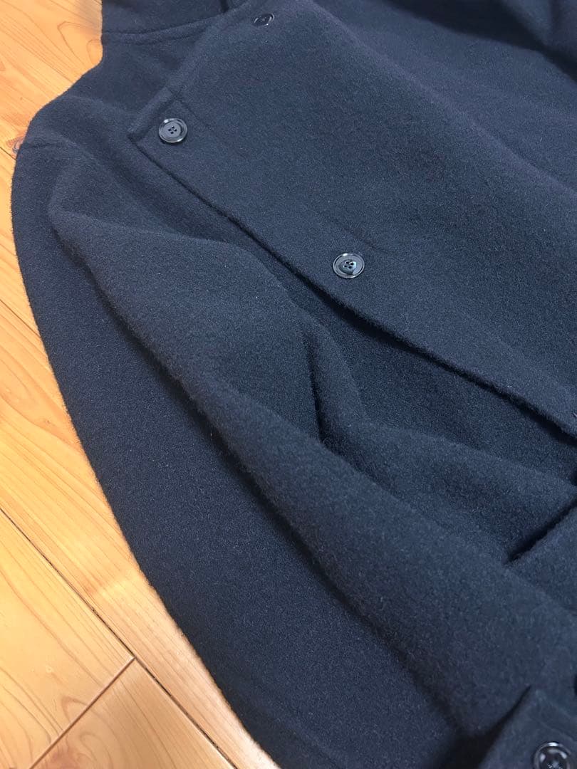 LEMAIRE　WRAP COAT　BLACK　CO184 LF615