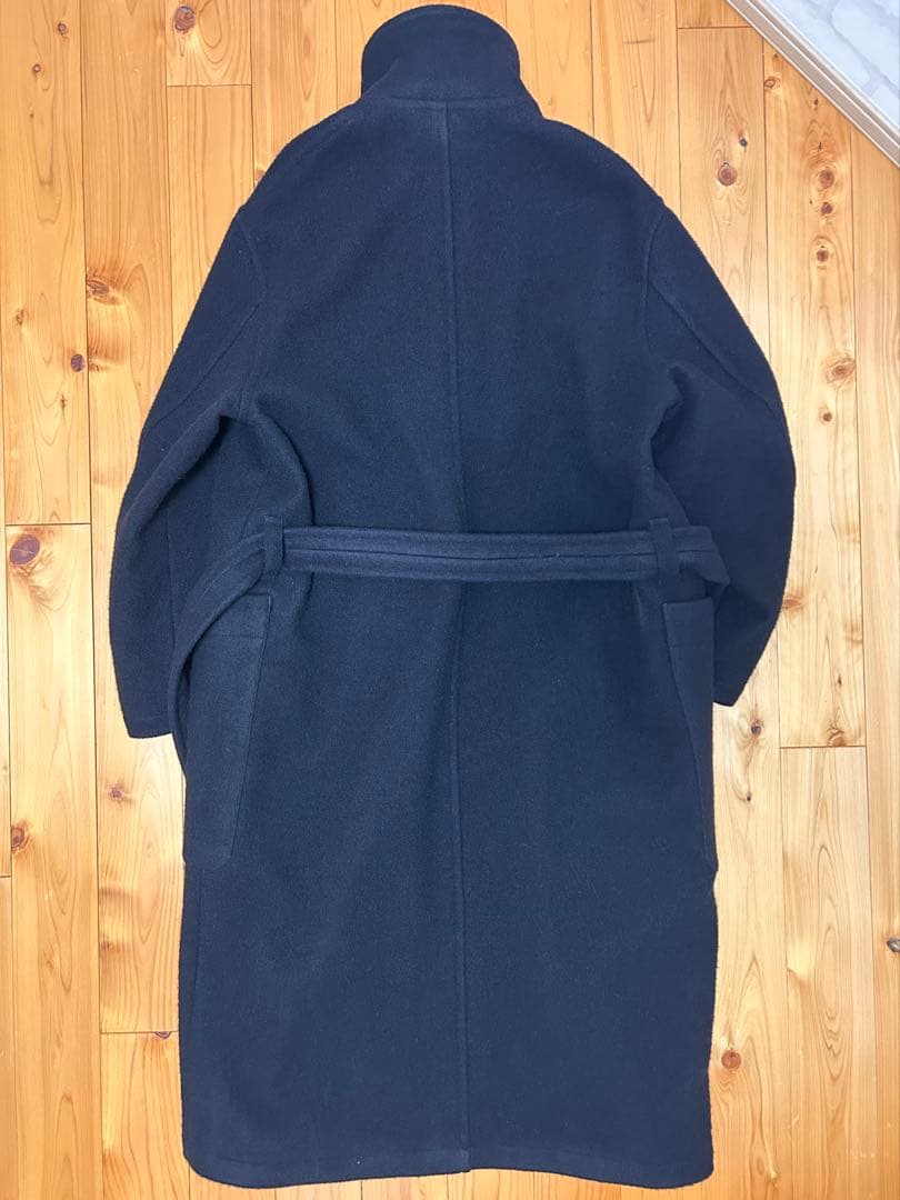 LEMAIRE　WRAP COAT　BLACK　CO184 LF615