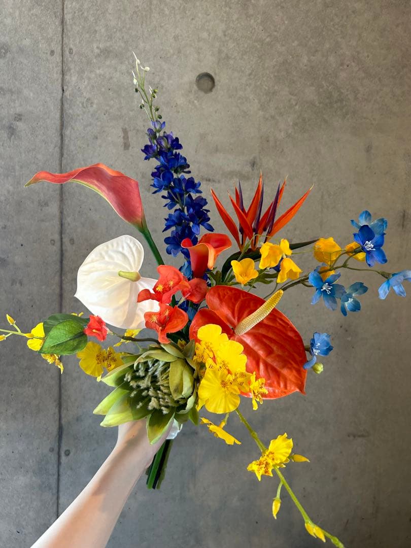 ウェディングブーケ　造花ブーケ　結婚式　ブーケ　アーティフィシャルフラワー