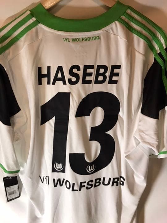 新品正規品adidas ヴォルフスブルク「13」長谷部誠 半袖4XOユニフォーム