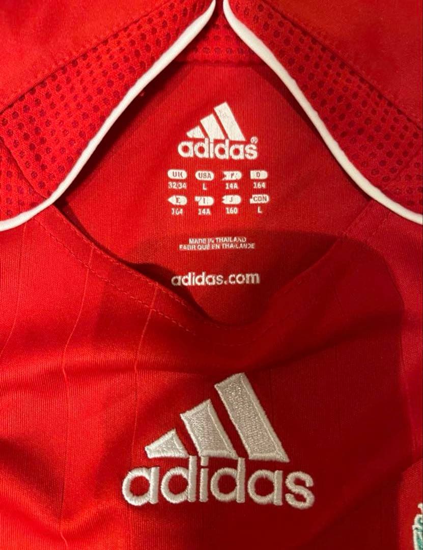 リバプール 半袖シャツ adidas 赤