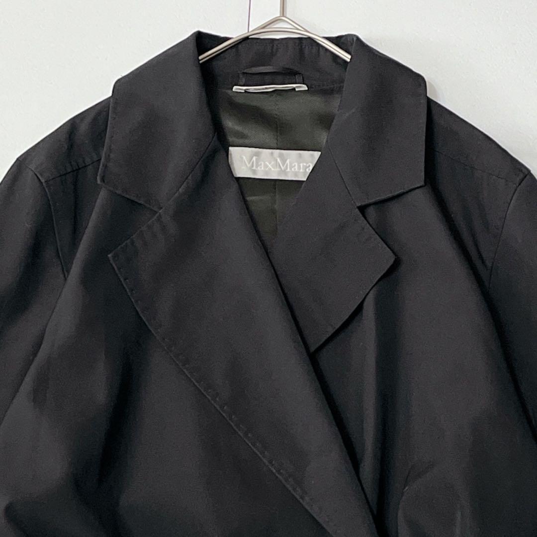 マックスマーラ トレンチ風 ロングコート ベルト付き 銀タグ　イタリヤ製