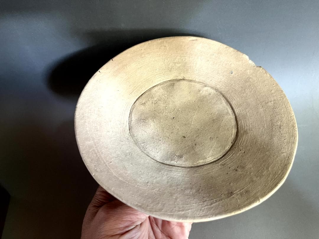 菓子器■梅砂子 幡枝焼土器 表千家 碌々斎（宗左）好 明治 北野神社献茶祭■