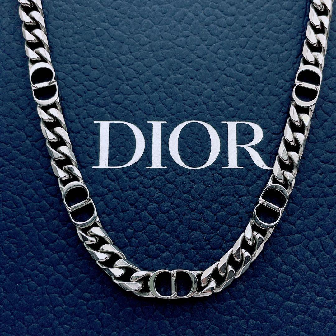 Christian Dior ネックレス　アイコン　チェーン　喜平　シルバー