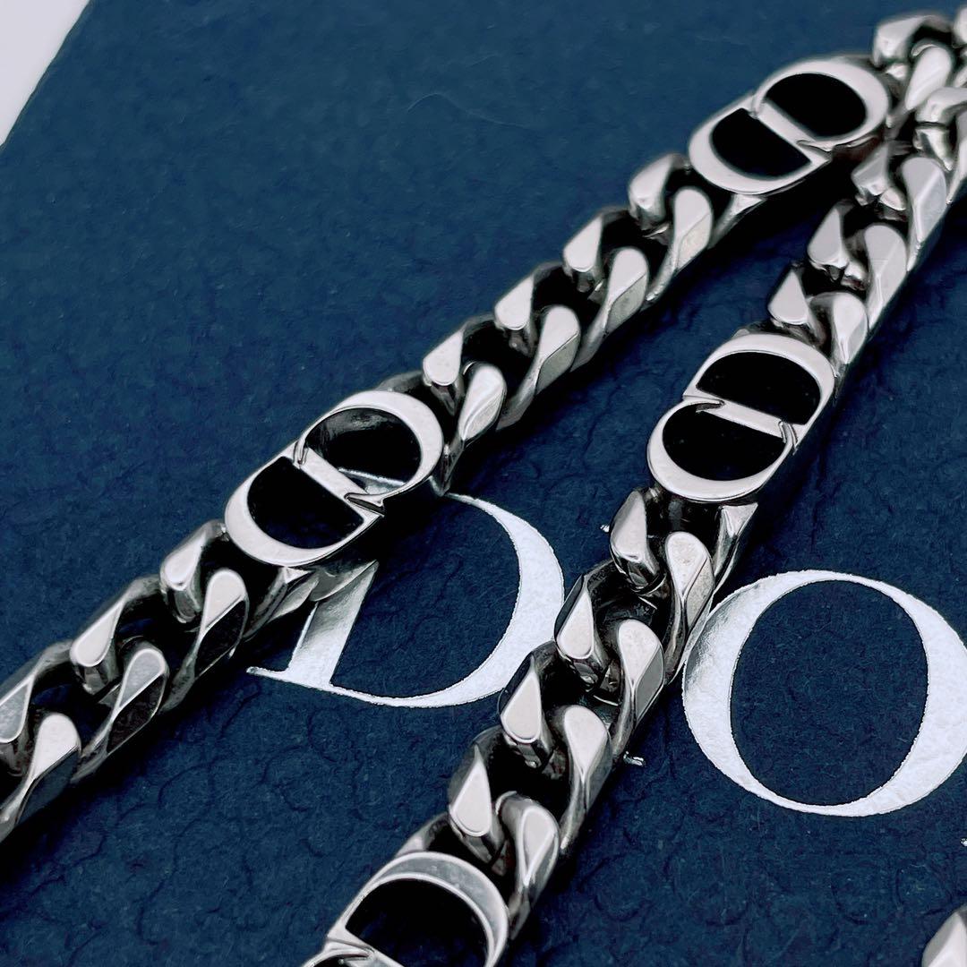 Christian Dior ネックレス　アイコン　チェーン　喜平　シルバー
