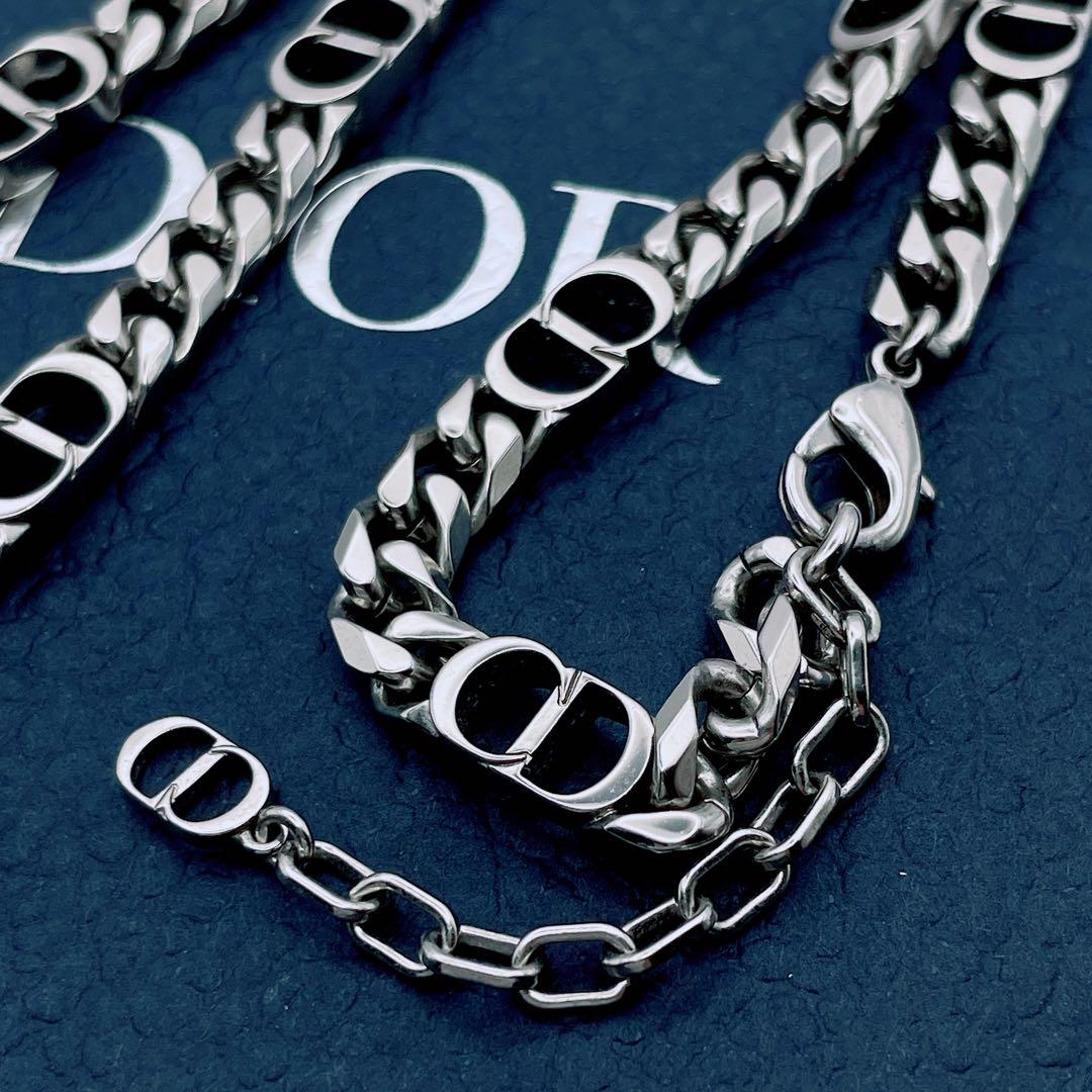 Christian Dior ネックレス　アイコン　チェーン　喜平　シルバー
