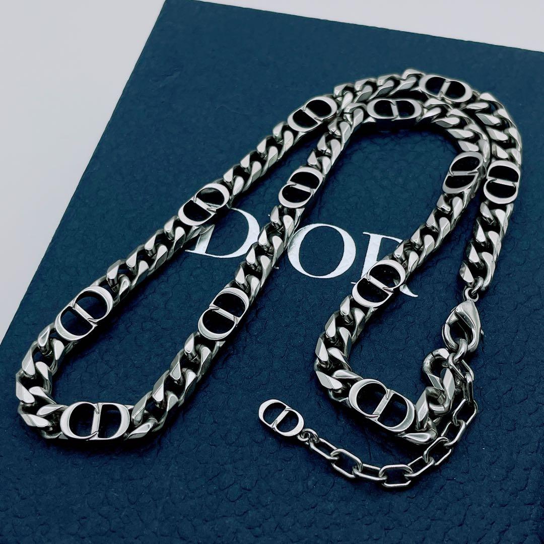Christian Dior ネックレス　アイコン　チェーン　喜平　シルバー