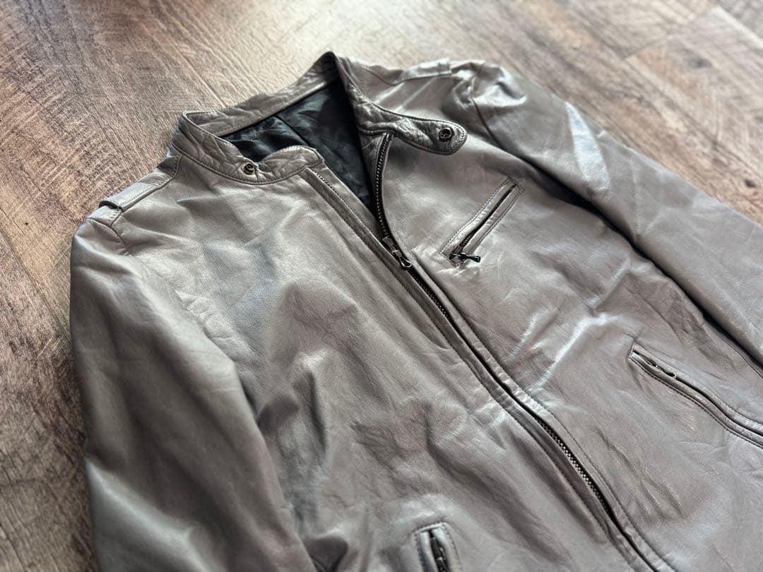 希少LITHIUM HOMME(リチウムオム)レザーライダースジャケット