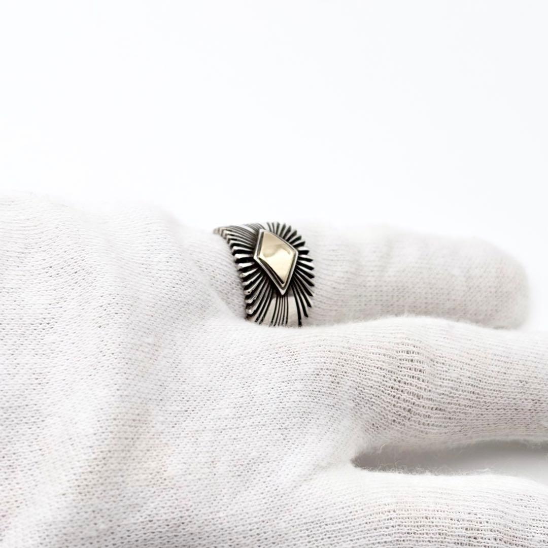 パットベドニー サンバースト リング 14K 11号 ナバホ 希少 美品