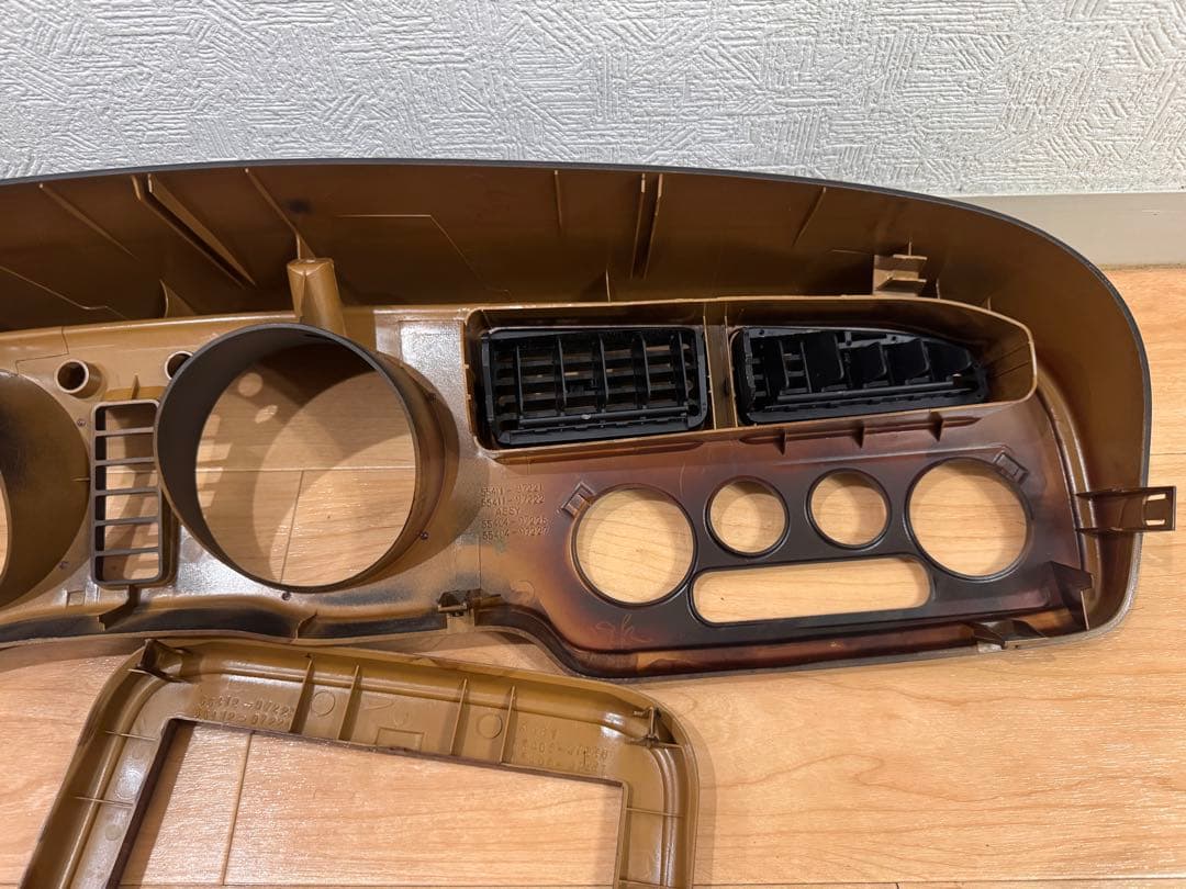 ダイハツ　ミラジーノL700S オーディオパネル　スピードメーターパネル ウッド