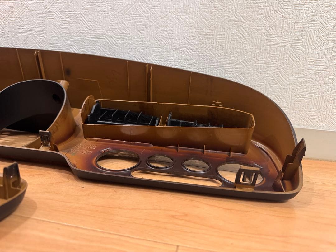 ダイハツ　ミラジーノL700S オーディオパネル　スピードメーターパネル ウッド