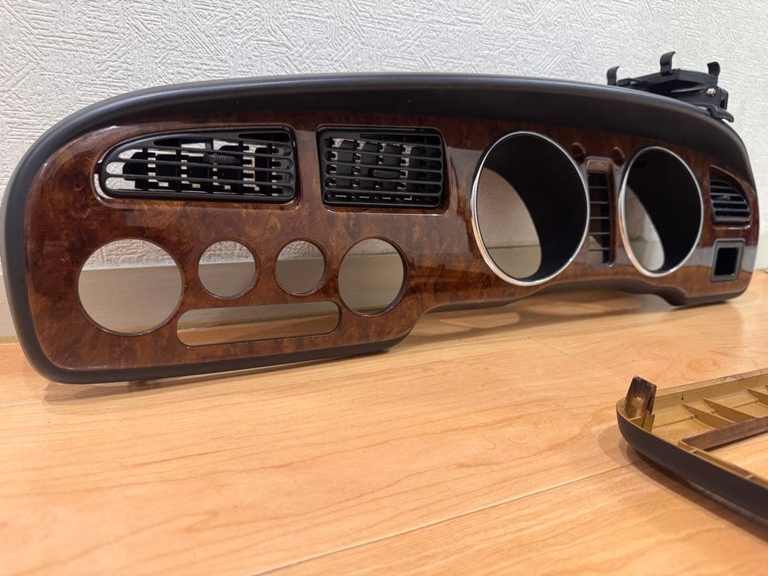 ダイハツ　ミラジーノL700S オーディオパネル　スピードメーターパネル ウッド