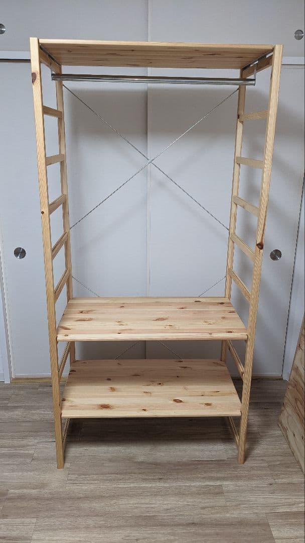 【関西・お渡し限定】無印良品 パイン材ユニットシェルフ ワードローブ