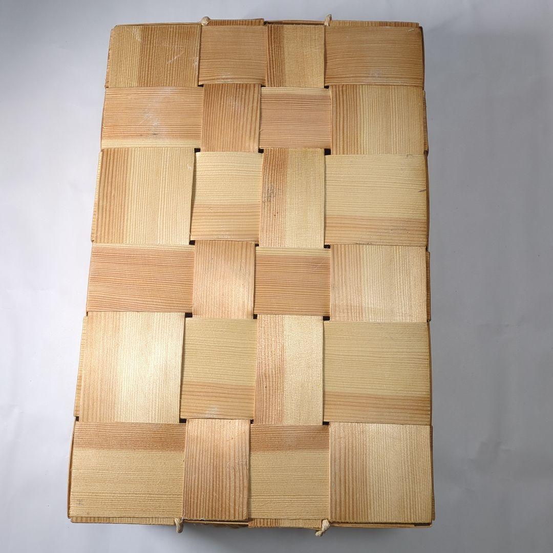 エストニア　浅い収納バスケット #カゴアミドリ #北欧