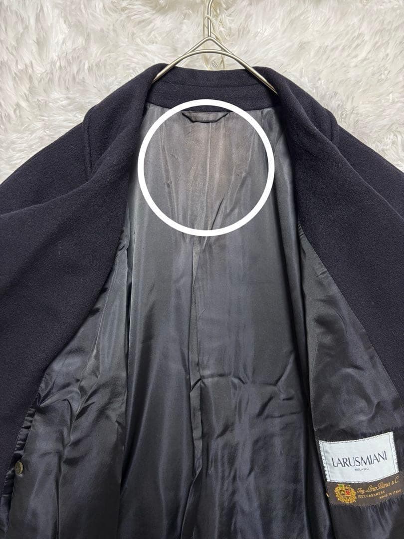 イタリア製 LARUSMIANI ロロピアーナ カシミヤロングコート ベルト付き