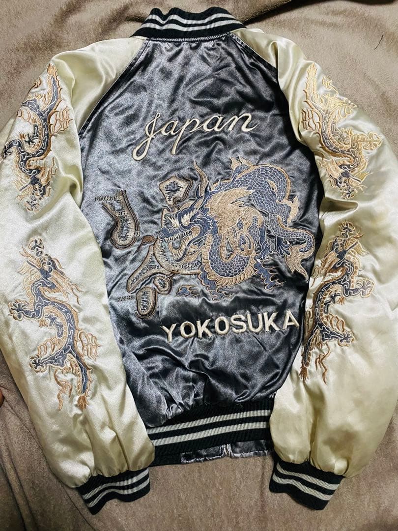 90s 龍 JUNGLE STORM 日本限定 スカジャン unisex サテン