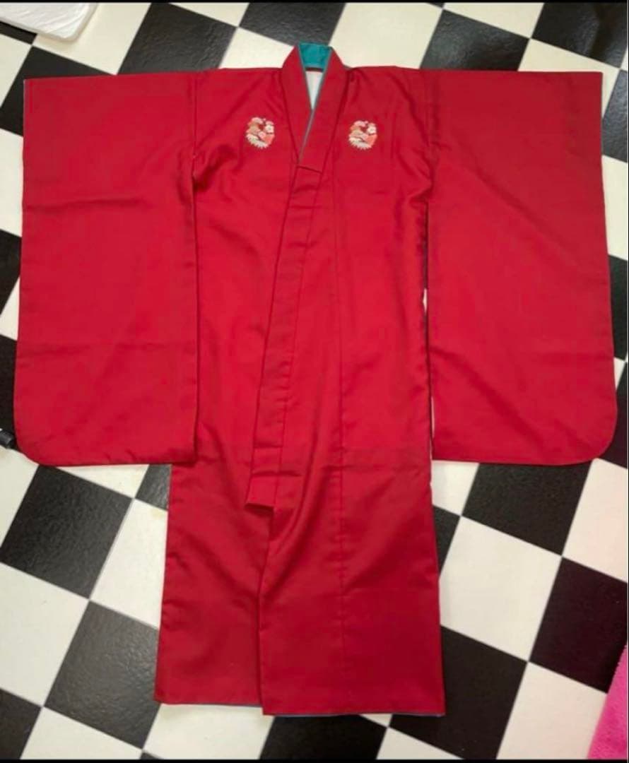 3〜5歳振袖セット（赤色）　　　　　　　　　　　　　　　　七五三.お雛様.お祭り