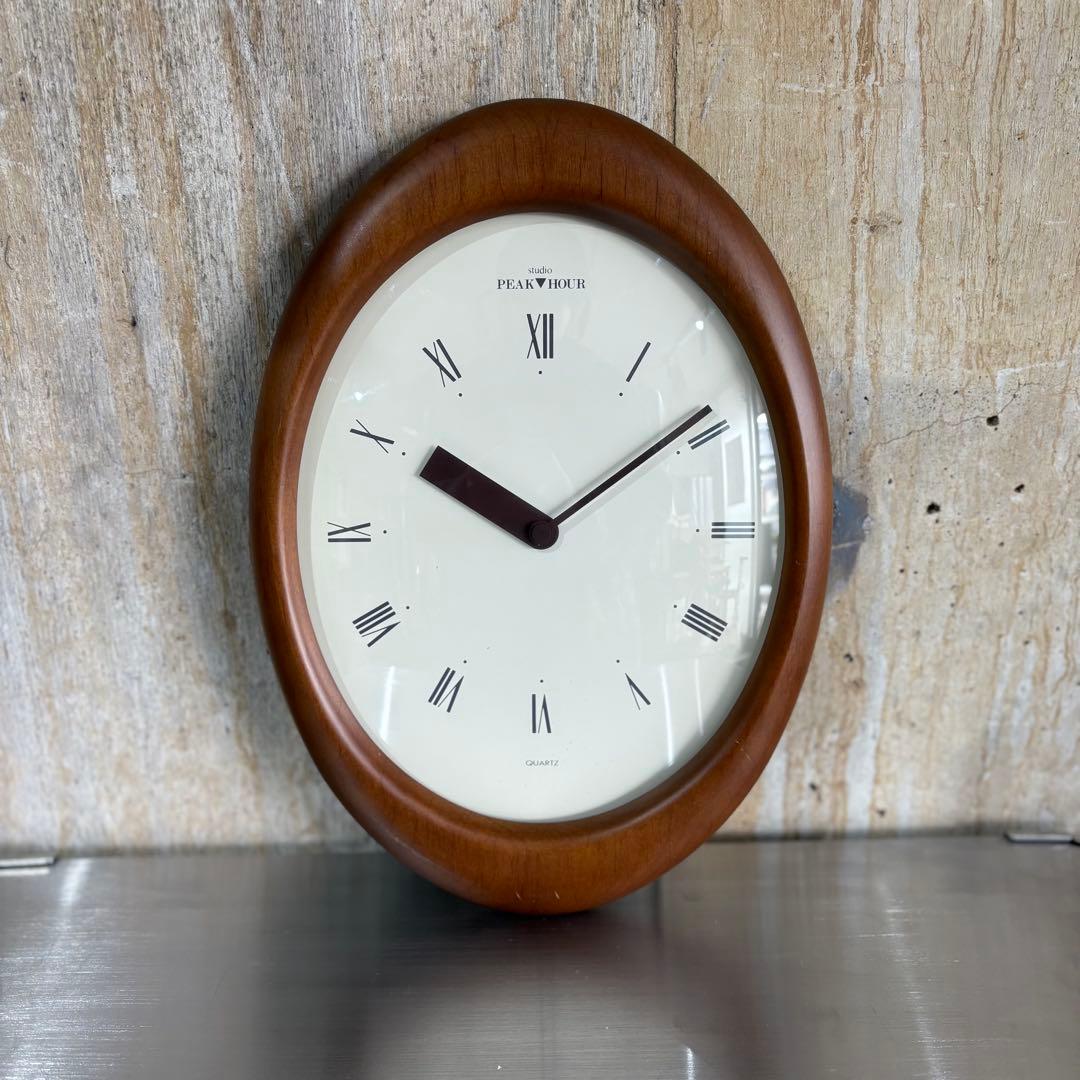 studio PEAK▼HOUR 壁掛時計 オーバルウォールクロック